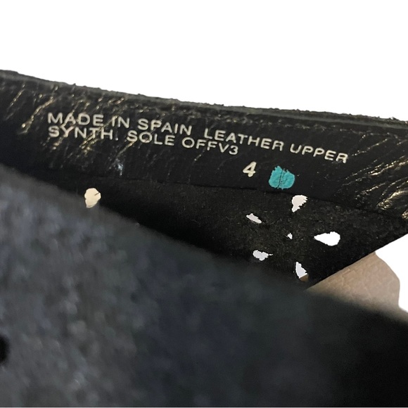 LL Bean Black Suede Flower/Star Laser Cut Slip On Mules Shoes 4 - Picture 4 of 10